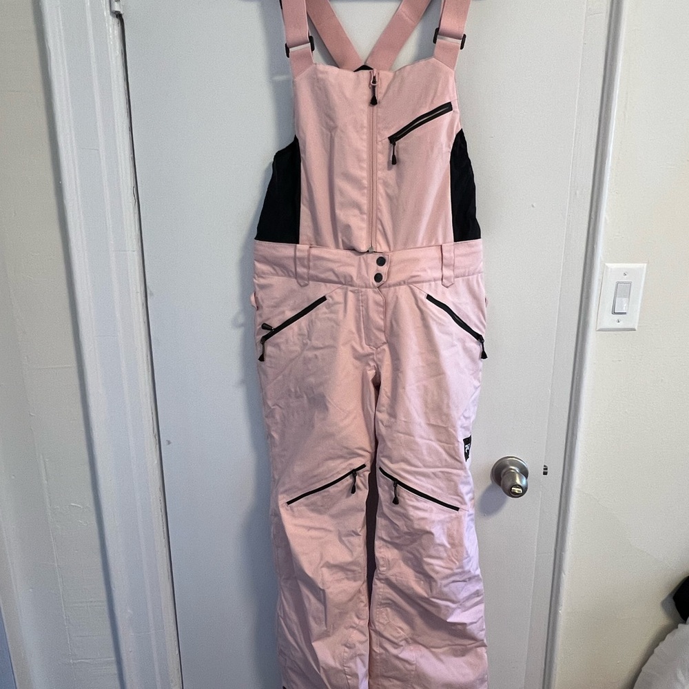 Pink Snow Bib Overalls